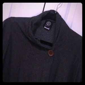 Bobeau charcoal grey cross wrap